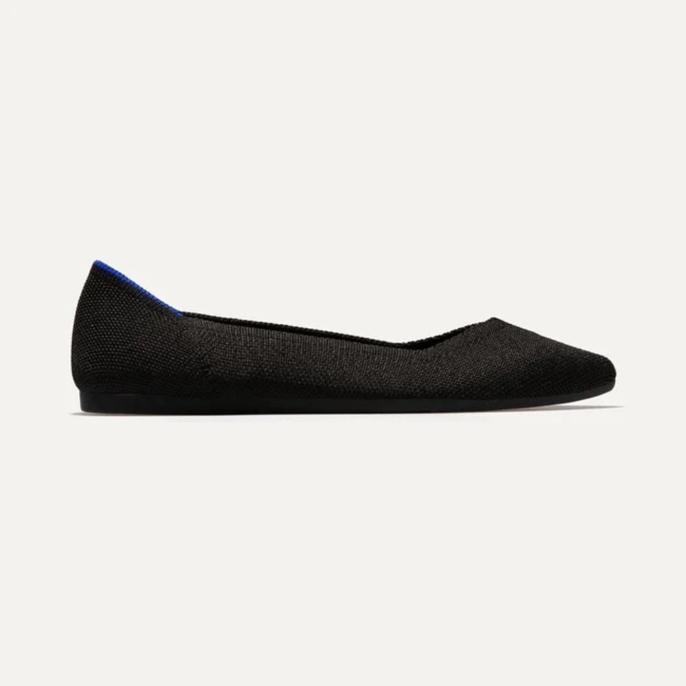 NIB Solid Black The Point Rothy’s size 8.5 - Picture 3 of 7